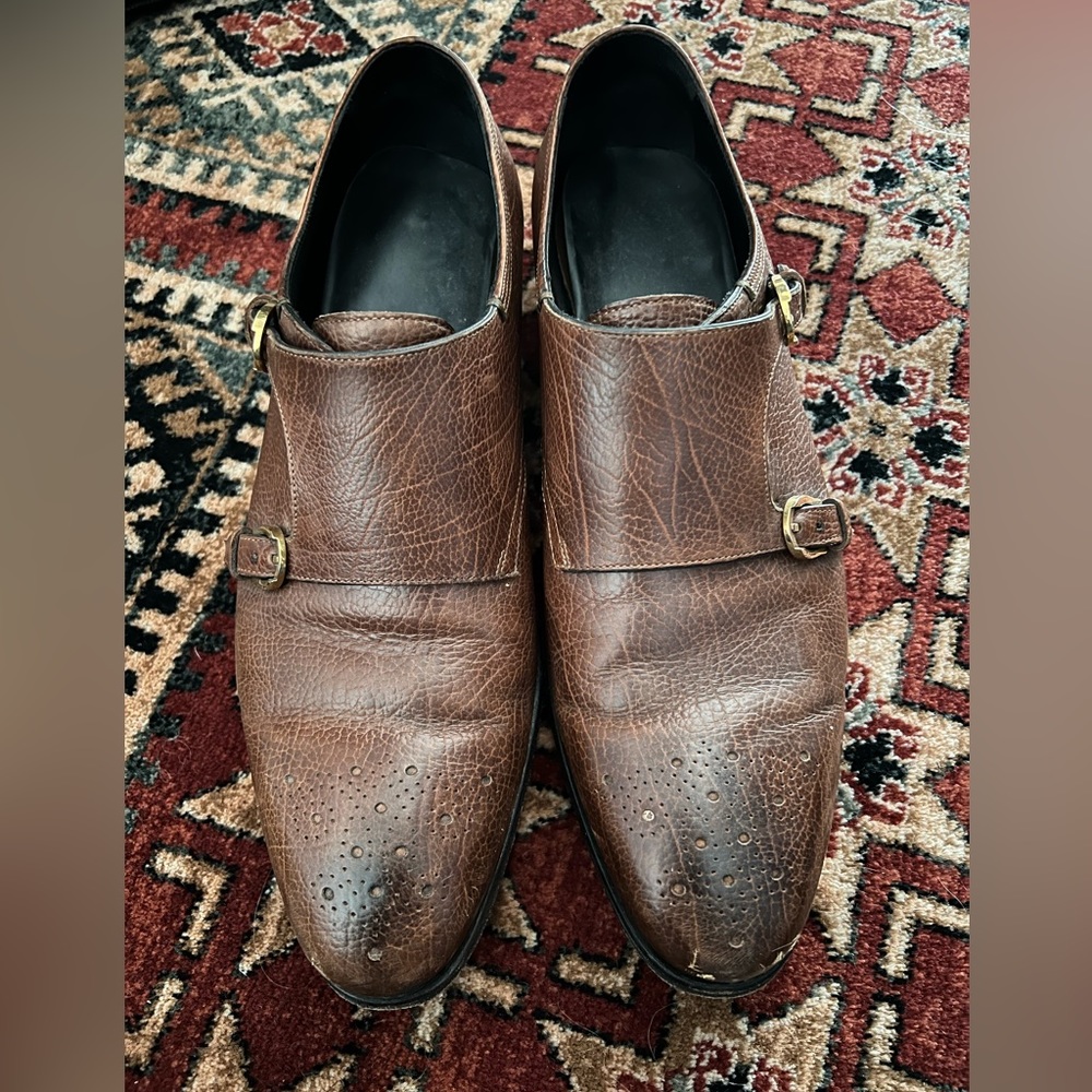 Salvatore Ferragamo Limited Edition Tramezza Monkstraps - 9.5 EE